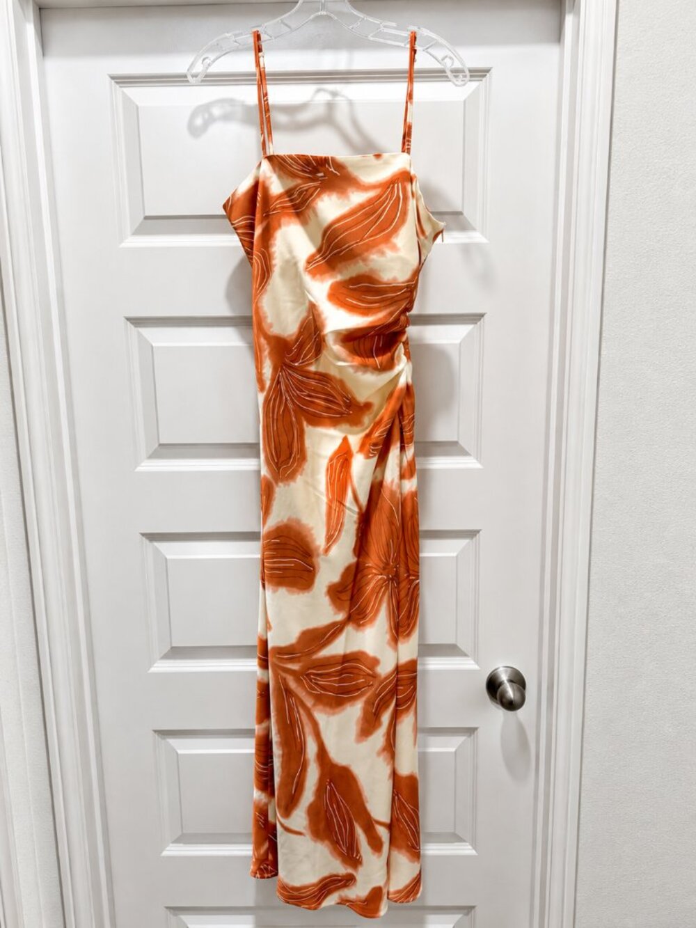 NWT House of Harlow 1960 Satin Floral Slip Midi Dress | Medium - Picture 2 of 5